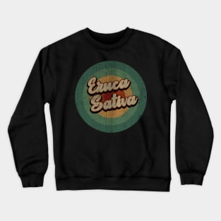 Circle Retro Vintage Eruca Sativa Crewneck Sweatshirt